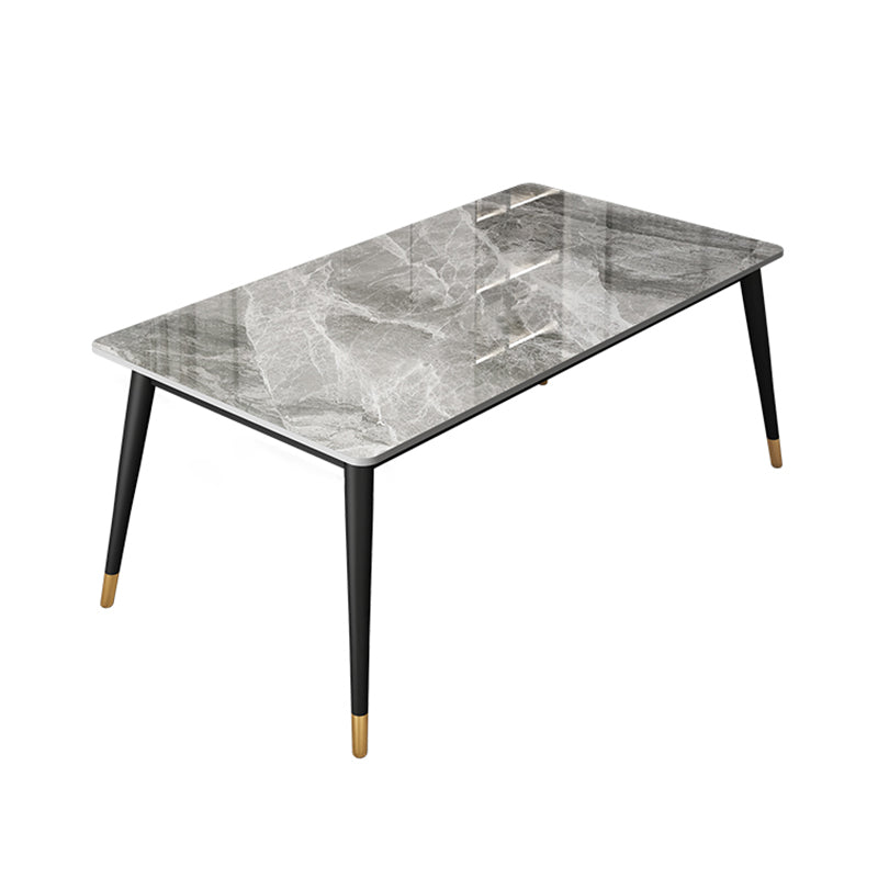 Industrial Style 4-foot Furniture Rectangle Stone Dinette Table for Home