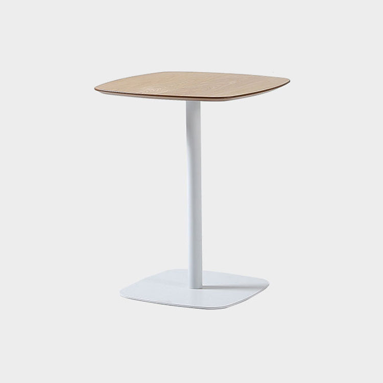 Metal Industrial Dining Table Manufactured Wood Top Table with Pedestal Base