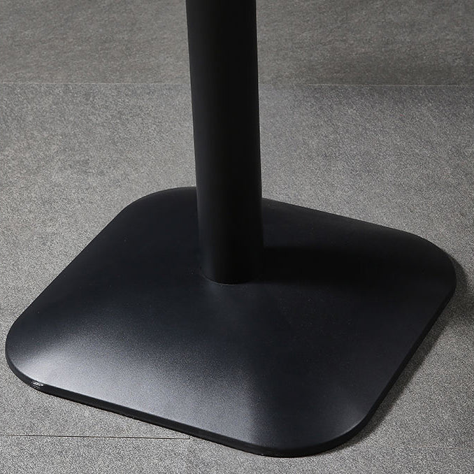 Metal Industrial Dining Table Manufactured Wood Top Table with Pedestal Base