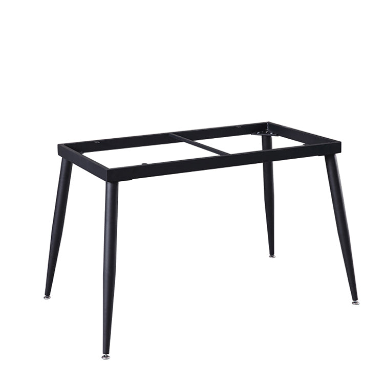 Industrial White Table for Restaurant Rectangle Dining Table with 4 Legs