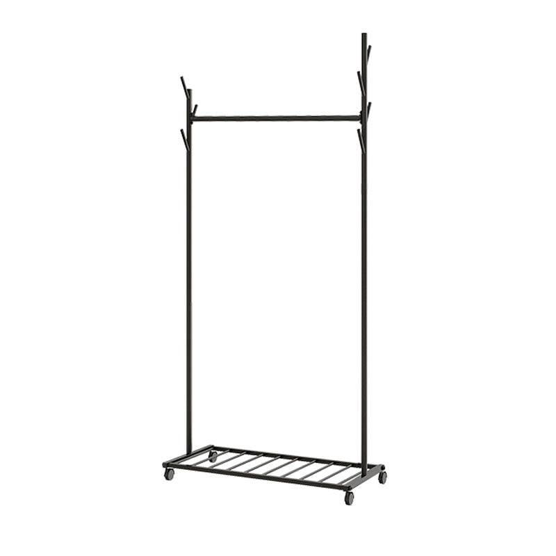 Glam Coat Hanger Metal No Distressed Entryway Kit With Storage Shelving