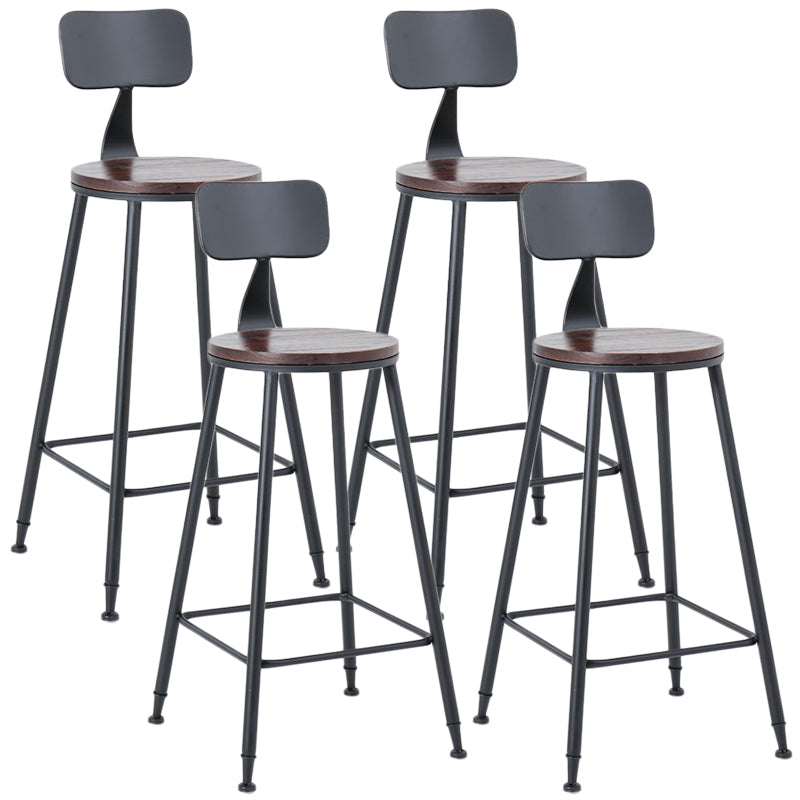 Industrial 1/3/4/5 Pieces Bar Table Set Square Pine Wood Counter Table with High Stools
