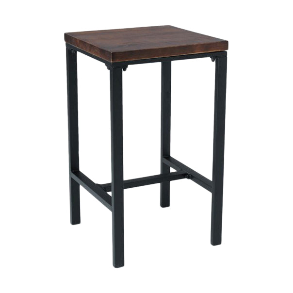 Industrial 1/3/4/5 Pieces Bar Table Set Square Pine Wood Counter Table with High Stools