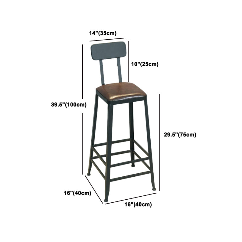 1/5 Pieces Industrial Rectangle Pub Table Set Wooden Counter Table with High Stools
