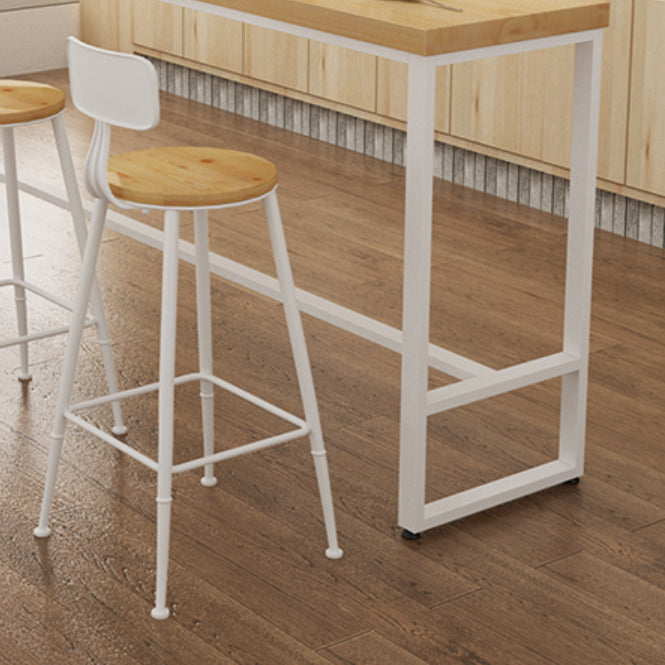 Natural Solid Wood Table and Stool Set 1/2/5/9 Pieces Rectangle Pub Dining Set