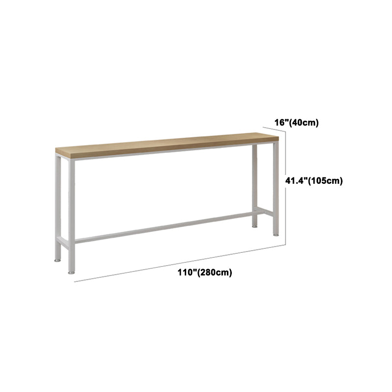 Natural Solid Wood Table and Stool Set 1/2/5/9 Pieces Rectangle Pub Dining Set