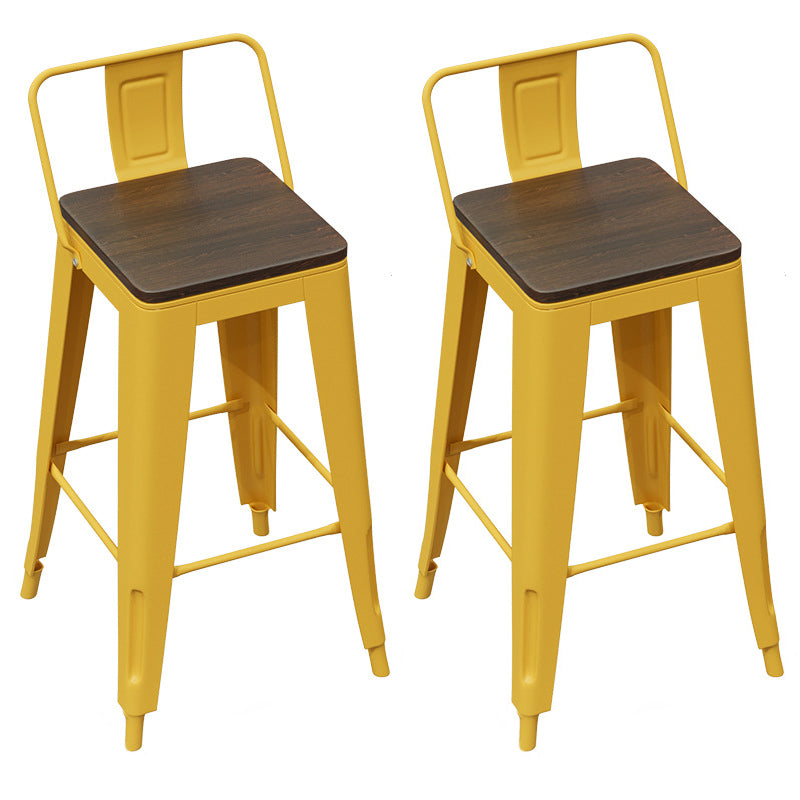 Trestle Rectangle Counter Set 1/2/4 Pieces Industrial Metal and Wood Pub Dining Set