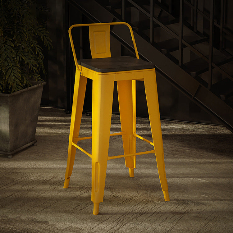 Trestle Rectangle Counter Set 1/2/4 Pieces Industrial Metal and Wood Pub Dining Set