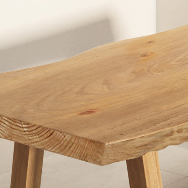 Modern Rectangle Dining Set 1/2/4/5/6 Pieces Solid Wood Legs Indoor Dinette Set