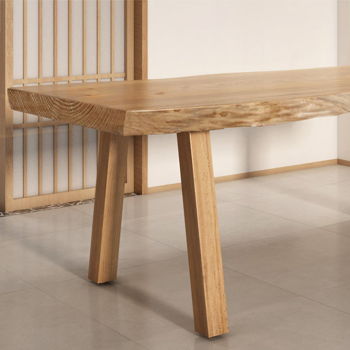 Modern Rectangle Dining Set 1/2/4/5/6 Pieces Solid Wood Legs Indoor Dinette Set