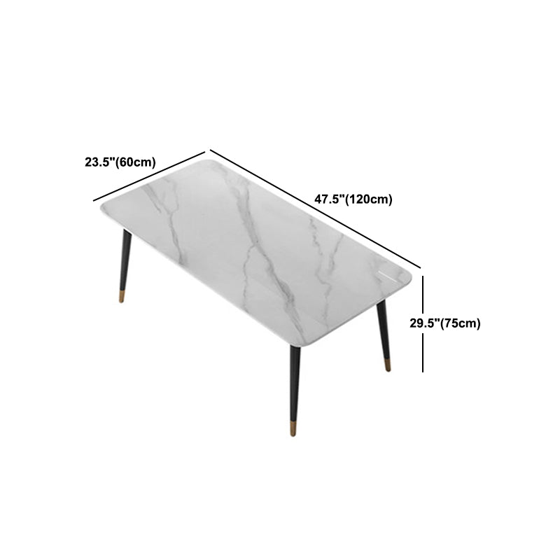 Modern 1/2/5/7 Pieces Dining Set Rectangle Stone Dining Table for Kitchen Dining Room