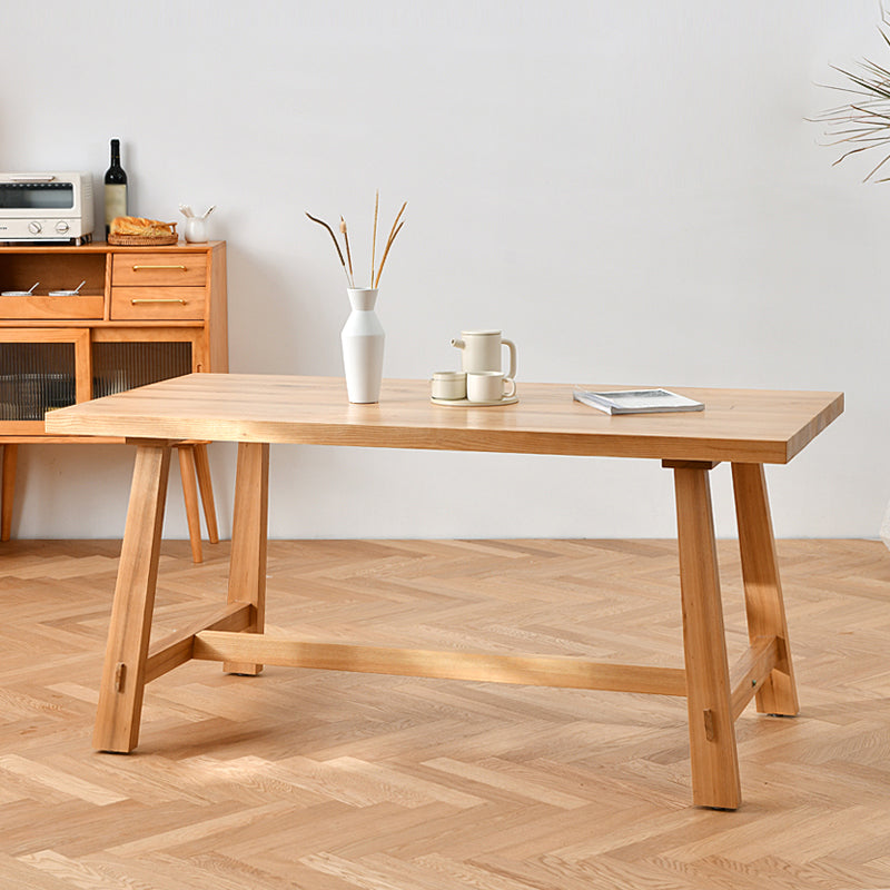 Modern 1/6 Pieces Dining Set Rectangle Pine Wood Dining Table for Dining Room kItchen