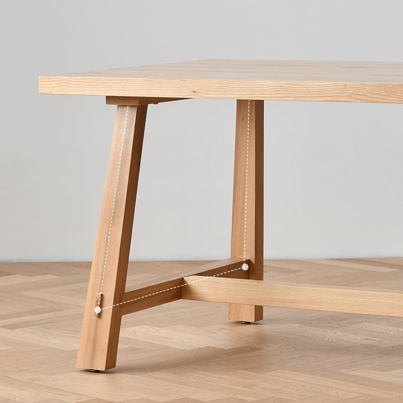 Modern 1/6 Pieces Dining Set Rectangle Pine Wood Dining Table for Dining Room kItchen