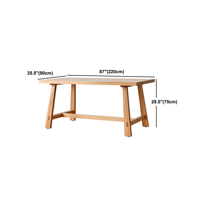 Modern 1/6 Pieces Dining Set Rectangle Pine Wood Dining Table for Dining Room kItchen