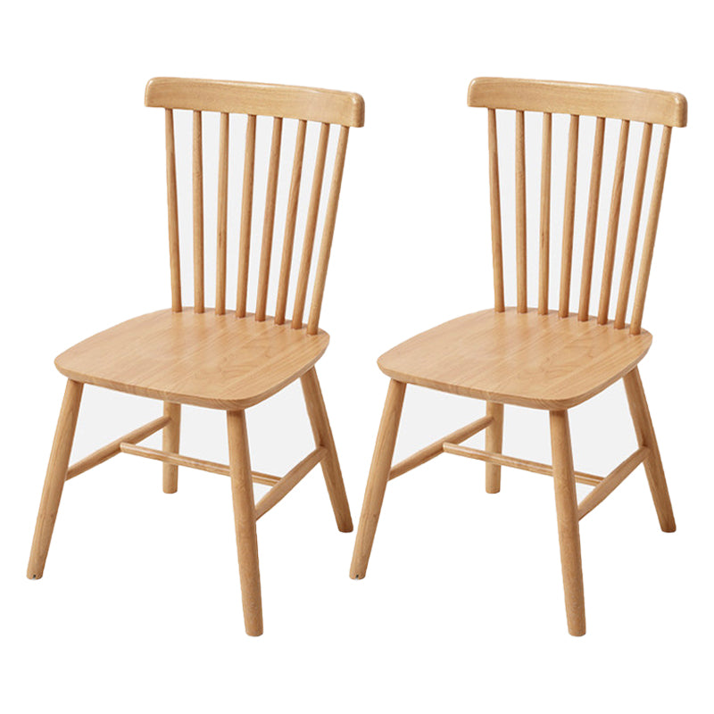 Contemporary Solid Wood Side Chair Metallic Finish Indoor-Outdoor Windsor Chair