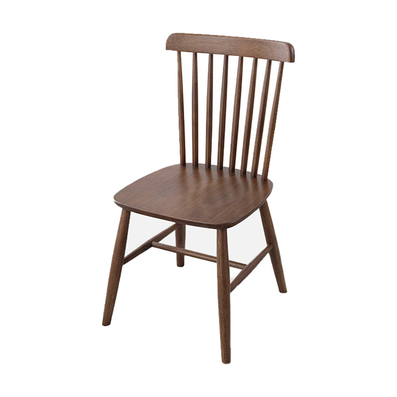 Contemporary Solid Wood Side Chair Metallic Finish Indoor-Outdoor Windsor Chair