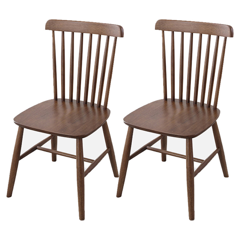 Contemporary Solid Wood Side Chair Metallic Finish Indoor-Outdoor Windsor Chair