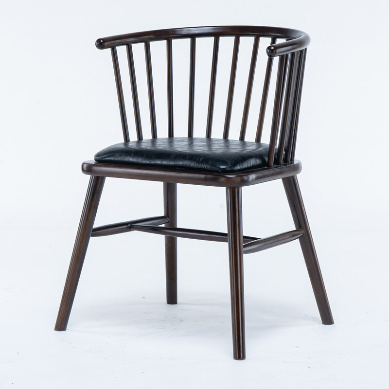 Modern Solid Wood Arm Chair Windsor Side Chair for Dining Room