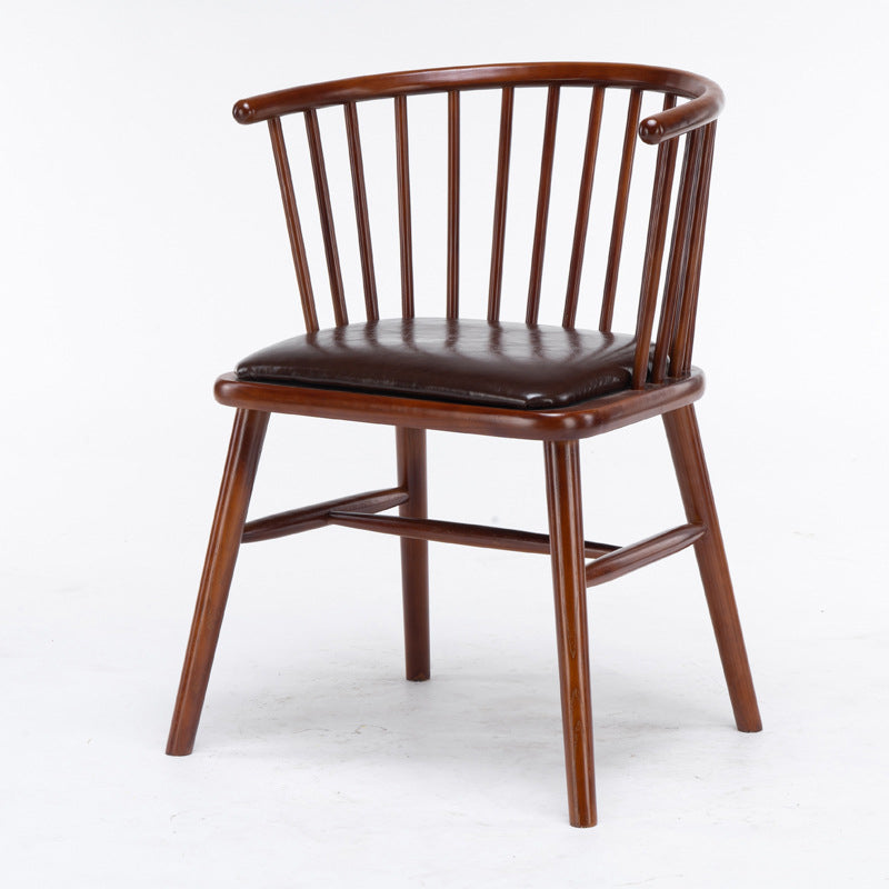Modern Solid Wood Arm Chair Windsor Side Chair for Dining Room