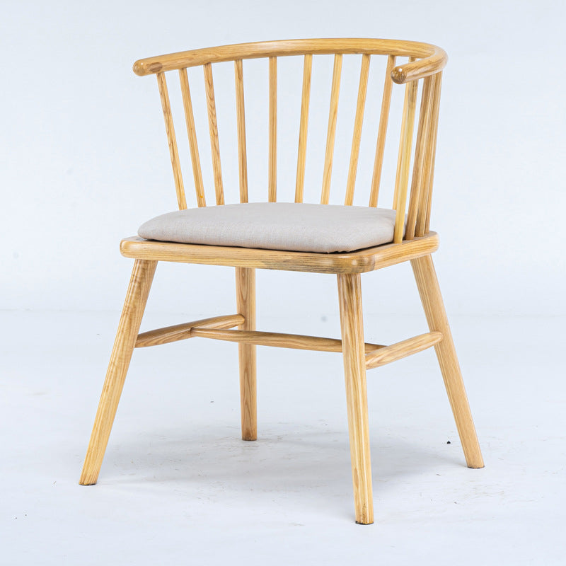 Modern Solid Wood Arm Chair Windsor Side Chair for Dining Room