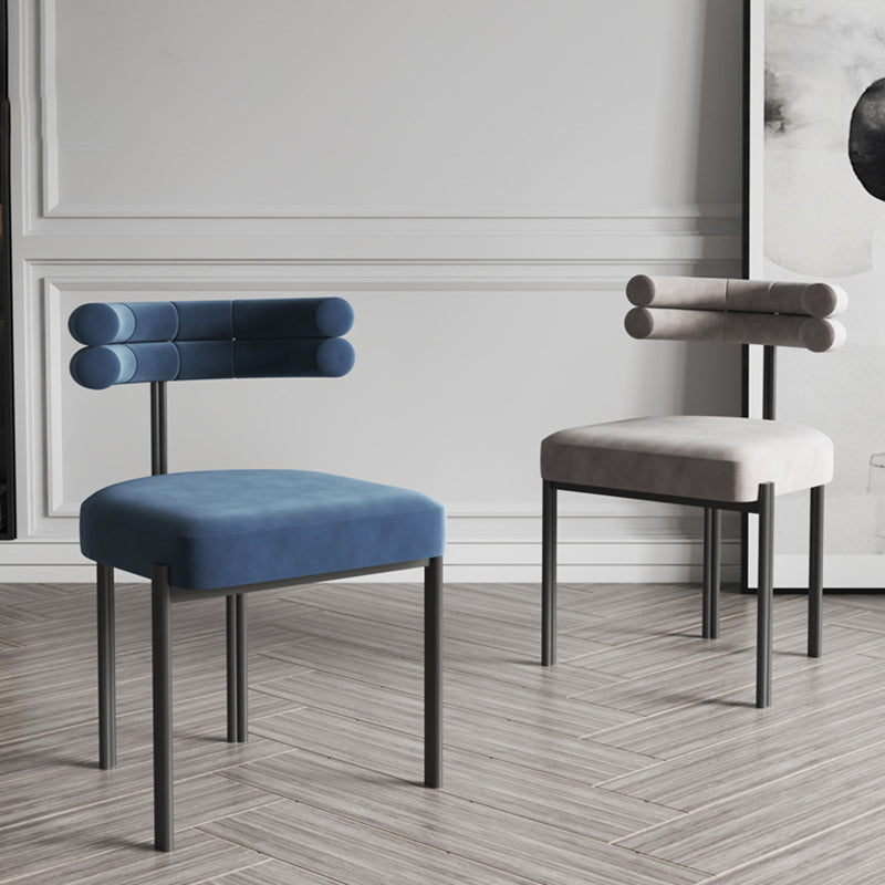 Contemporary Metal Indoor-Outdoor Room Chair Open Back Side Chair