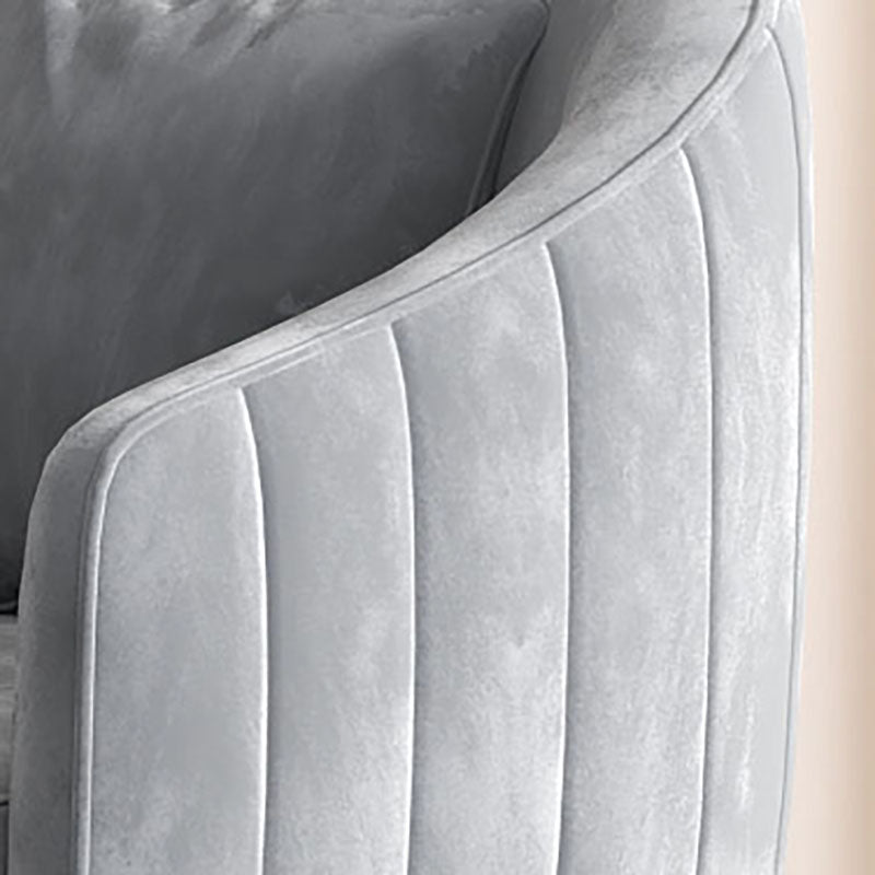 Glam Metal Dining Room Chair Velvet Armless Dining Chairs for Home Use