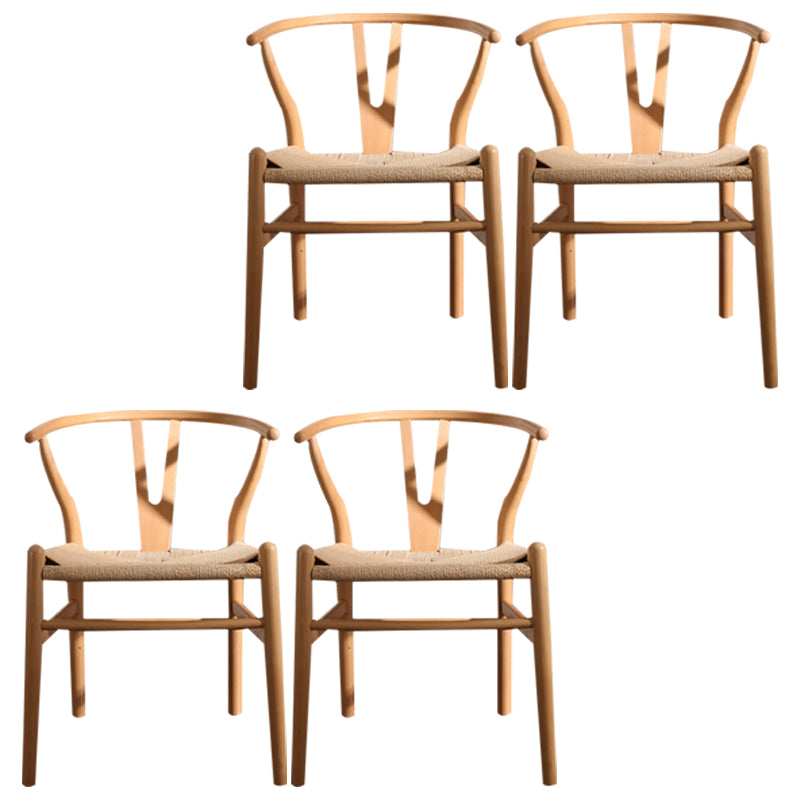 Contemporary Style Dining Wooden Chairs Kitchen Dining Armless Side Chairs