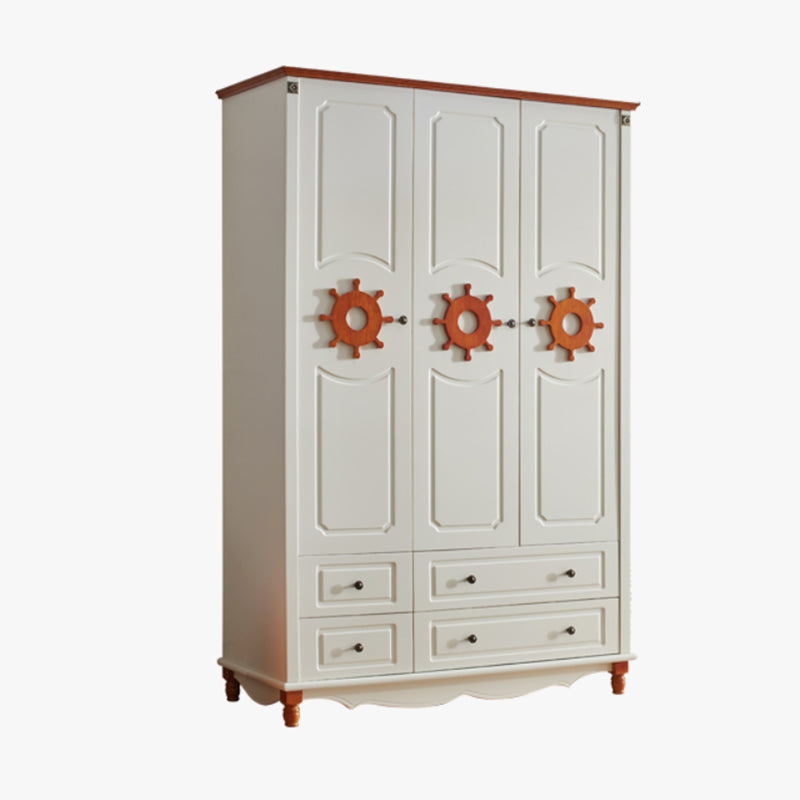 Manufactured Wood Storage Cabinet Coastal Cabinet with Drawers