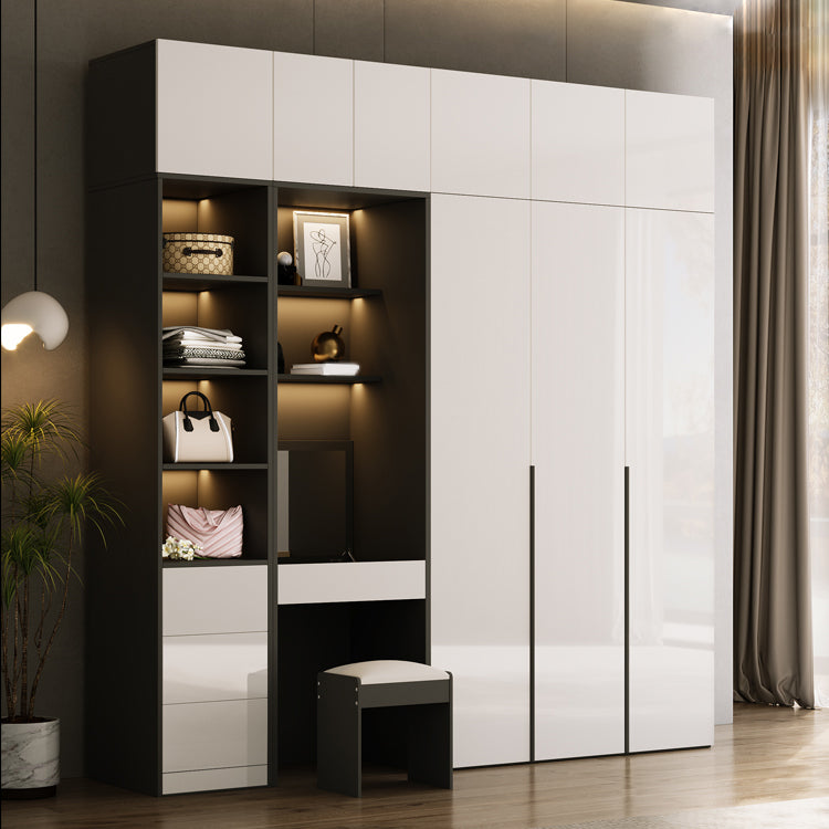 Engineered Wood Wardrobe Closet Contemporary Hinged Wardrobe Armoire