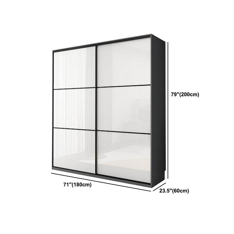 Sliding Engineered Wood Wardrobe Closet Modern Wardrobe Armoire