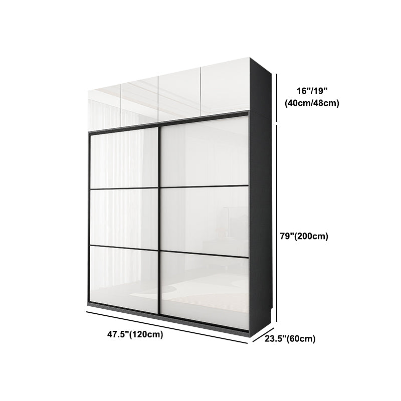 Sliding Engineered Wood Wardrobe Closet Modern Wardrobe Armoire