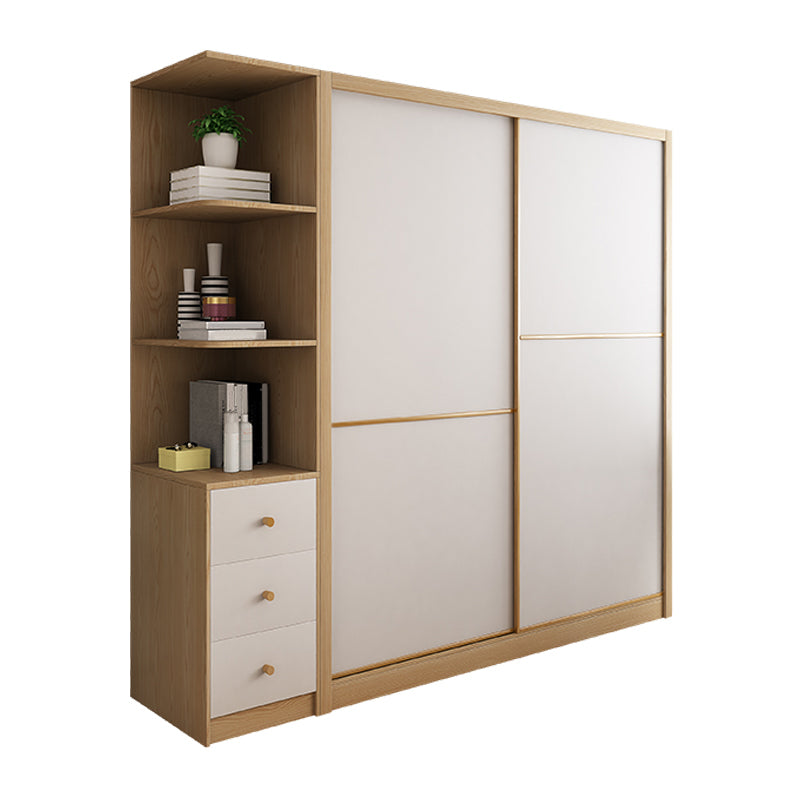 Engineered Wood Wardrobe Armoire Contemporary Wardrobe Cabinet