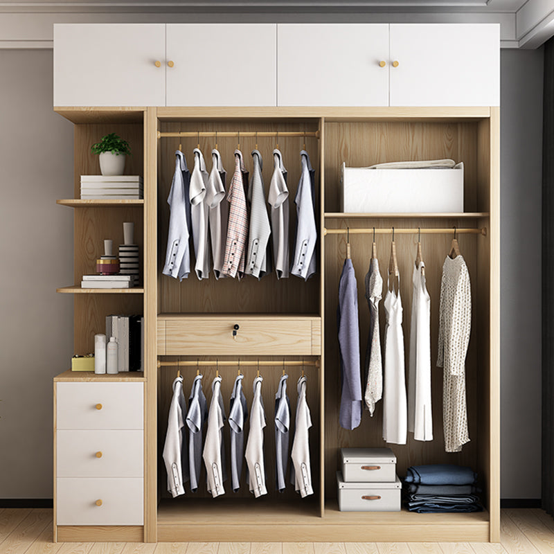 Engineered Wood Wardrobe Armoire Contemporary Wardrobe Cabinet