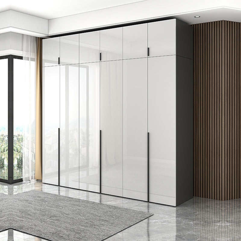 Modern Manufactured Wood Storage Cabinet High Gloss White Cabinet