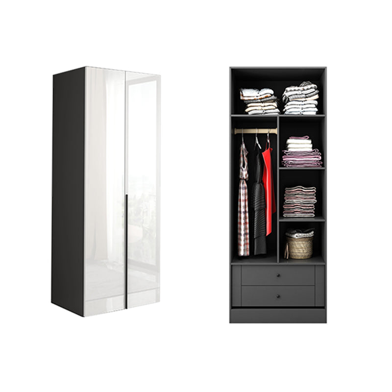 Modern Manufactured Wood Storage Cabinet High Gloss White Cabinet