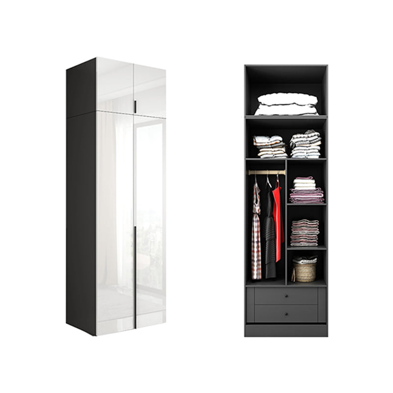 Modern Manufactured Wood Storage Cabinet High Gloss White Cabinet