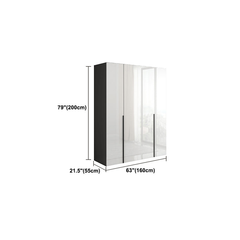 Modern Manufactured Wood Storage Cabinet High Gloss White Cabinet