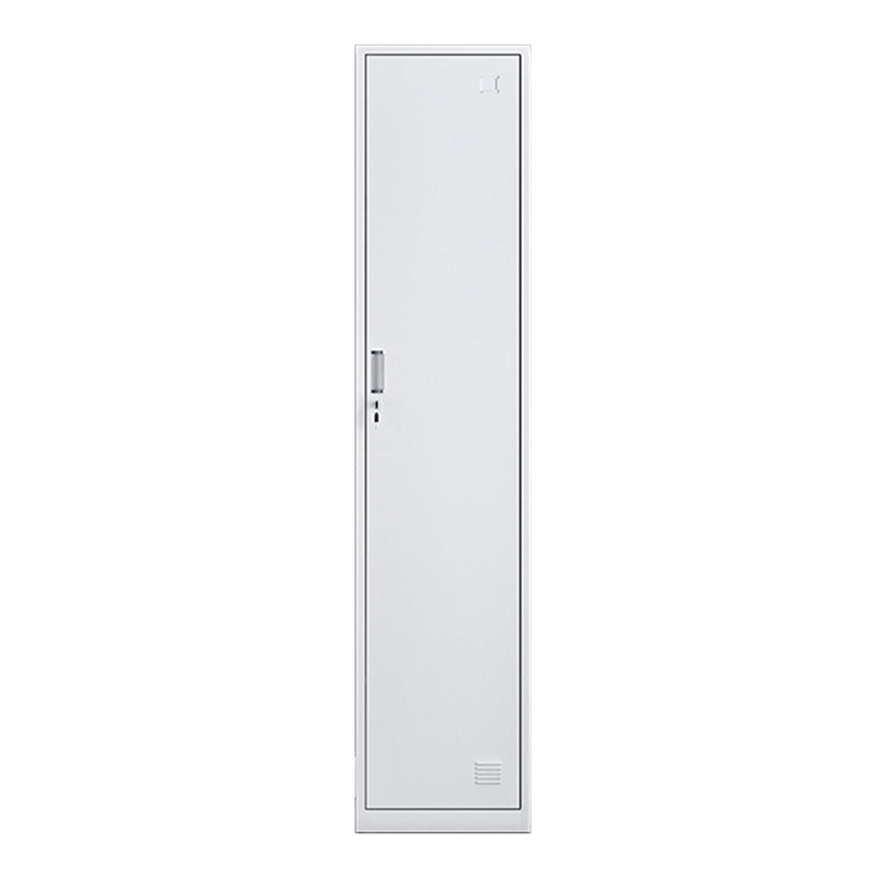 White Contemporary Non-Hanging Armoire Steel Home Cabinet with Door
