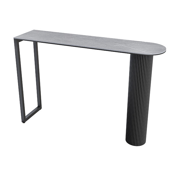 Modern 1/5 Pieces Bar Table Set Stone Counter Table with High Stools for Kitchen