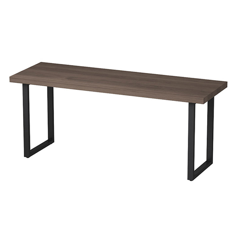 Industrial Style Office Desk Rectangle Solid Wood Desk with Sled Base for Home