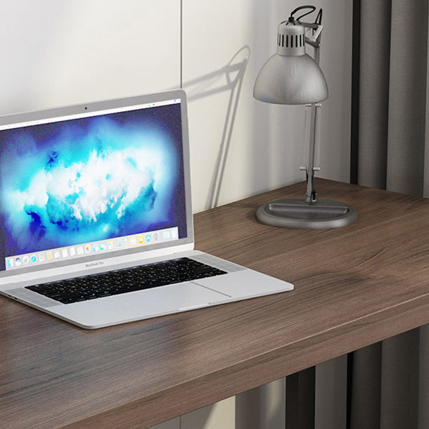 Industrial Style Office Desk Rectangle Solid Wood Desk with Sled Base for Home