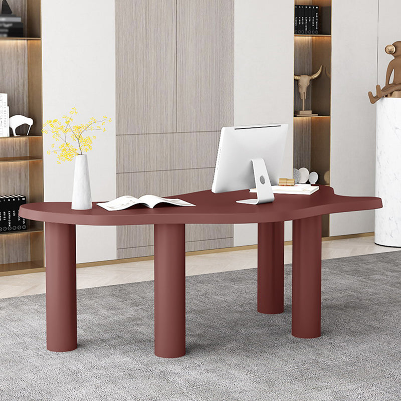 Solid Wood Meeting Table Home Office Free Form Industrial Writing Desk