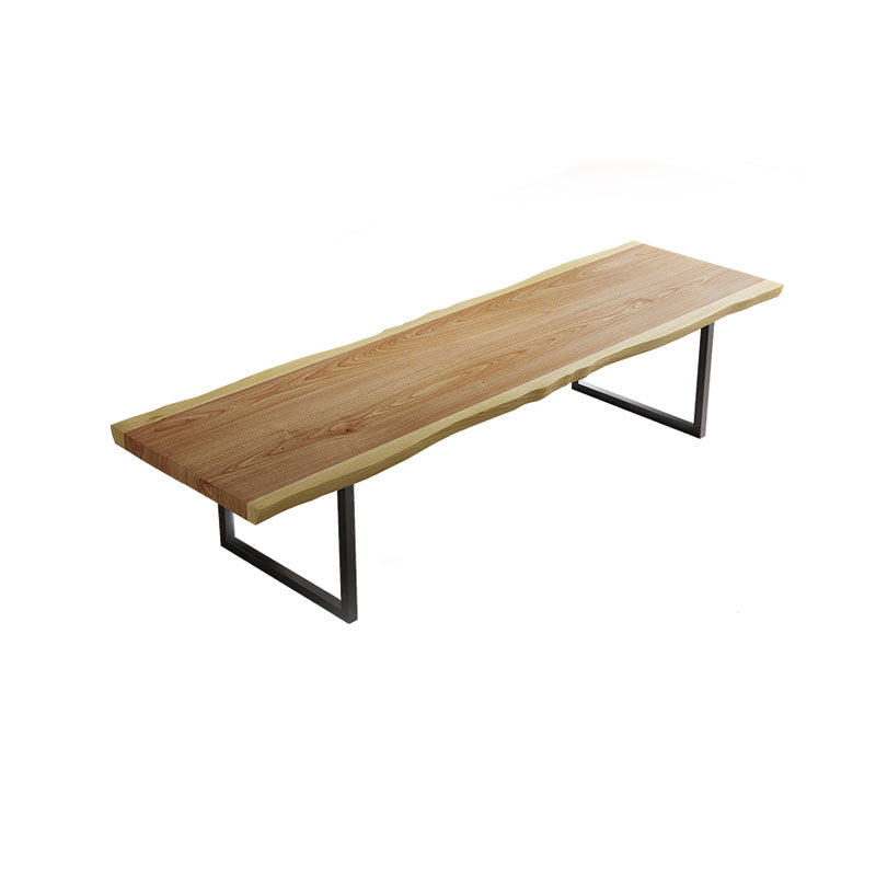 Solid Wood Meeting Table Home Office Free Form Modern Writing Desk