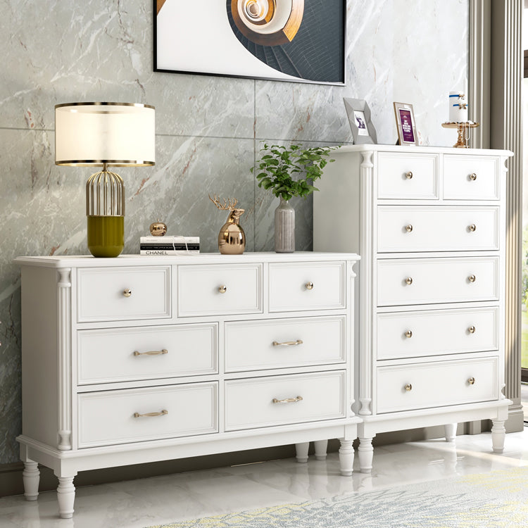 Wood Top Chest with Legs Vertical Dresser with Drawers for Bedroom
