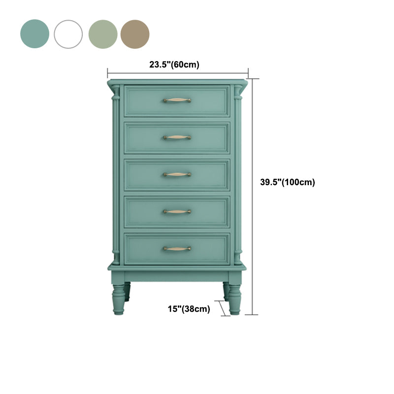 Wood Top Chest with Legs Vertical Dresser with Drawers for Bedroom