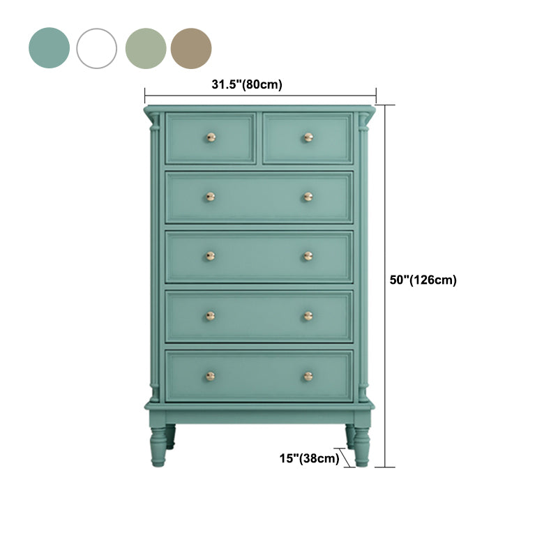 Wood Top Chest with Legs Vertical Dresser with Drawers for Bedroom