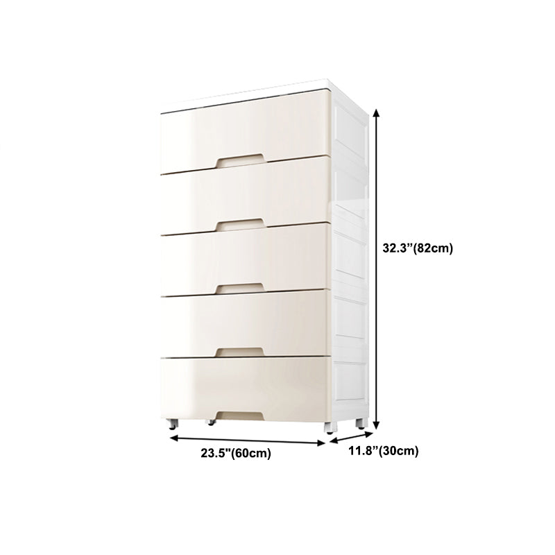 Lingerie Chest  Contemporary Plastic Chest with Drawers for Bedroom