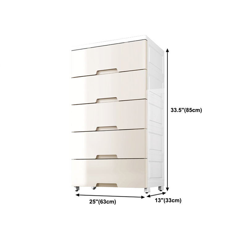 Lingerie Chest  Contemporary Plastic Chest with Drawers for Bedroom