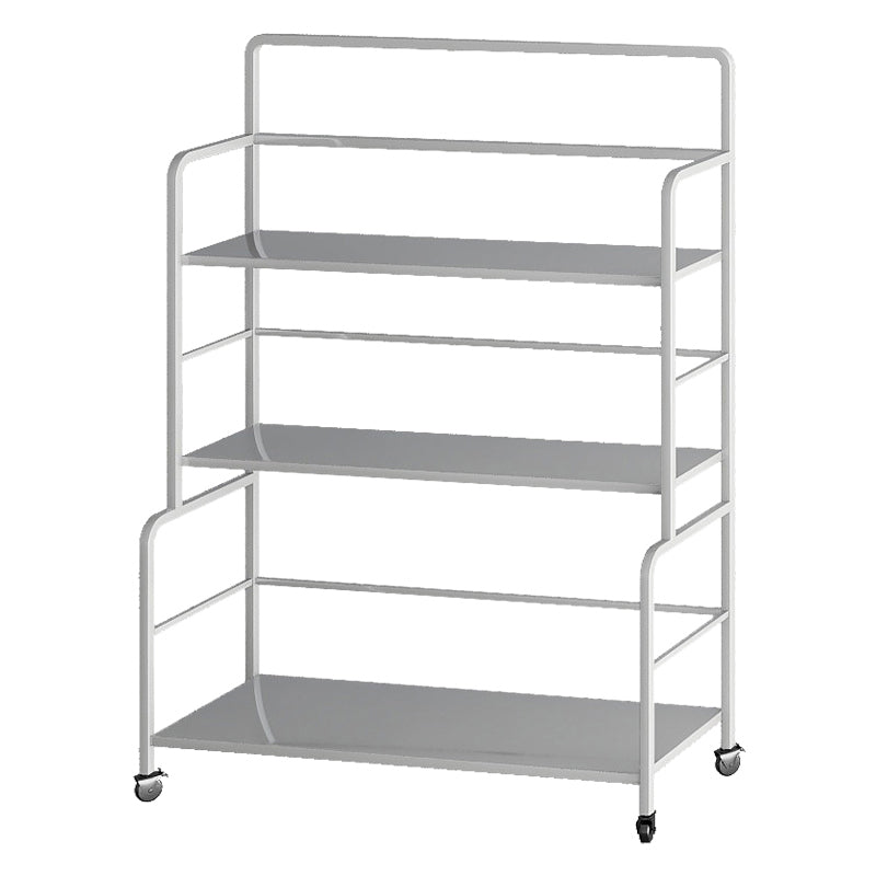 Etagere Iron Bookshelf Open Back Modern Bookcase With Rectangular Shelves