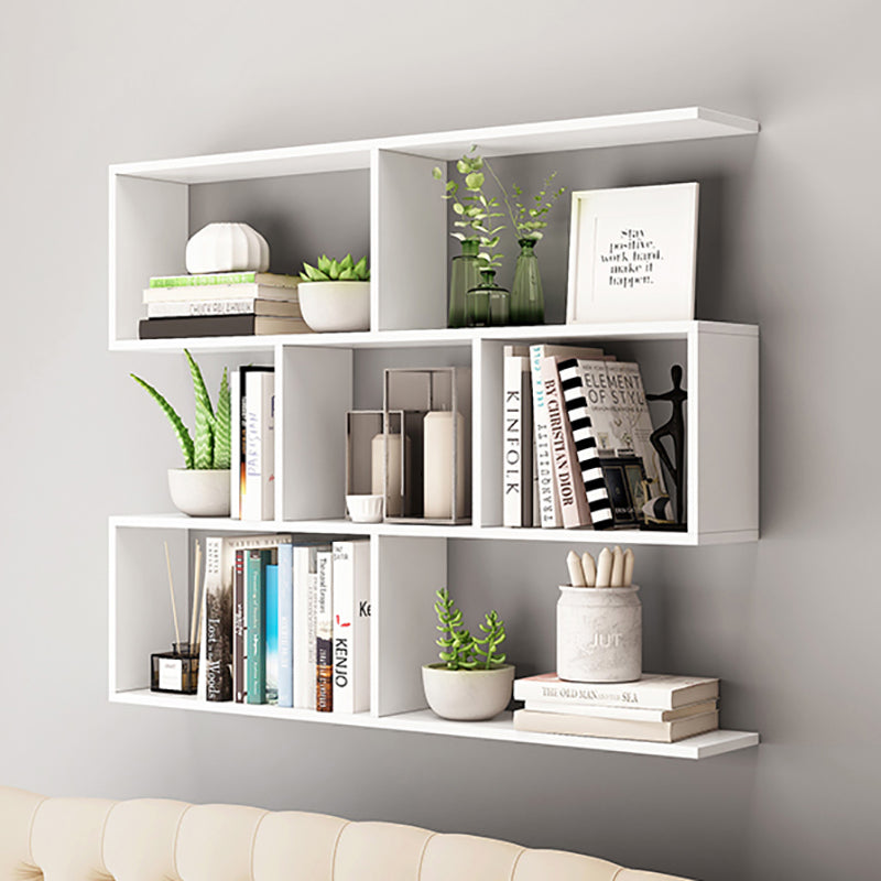 Floating Wall Mounted Shelf Bookcase Soild Wood Book Shelf for Study Room